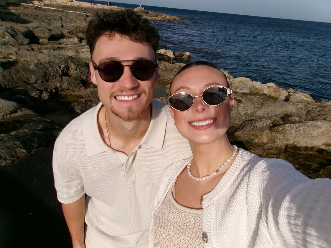 Nick and Alex, founders of Yellow Coffee, by the sea